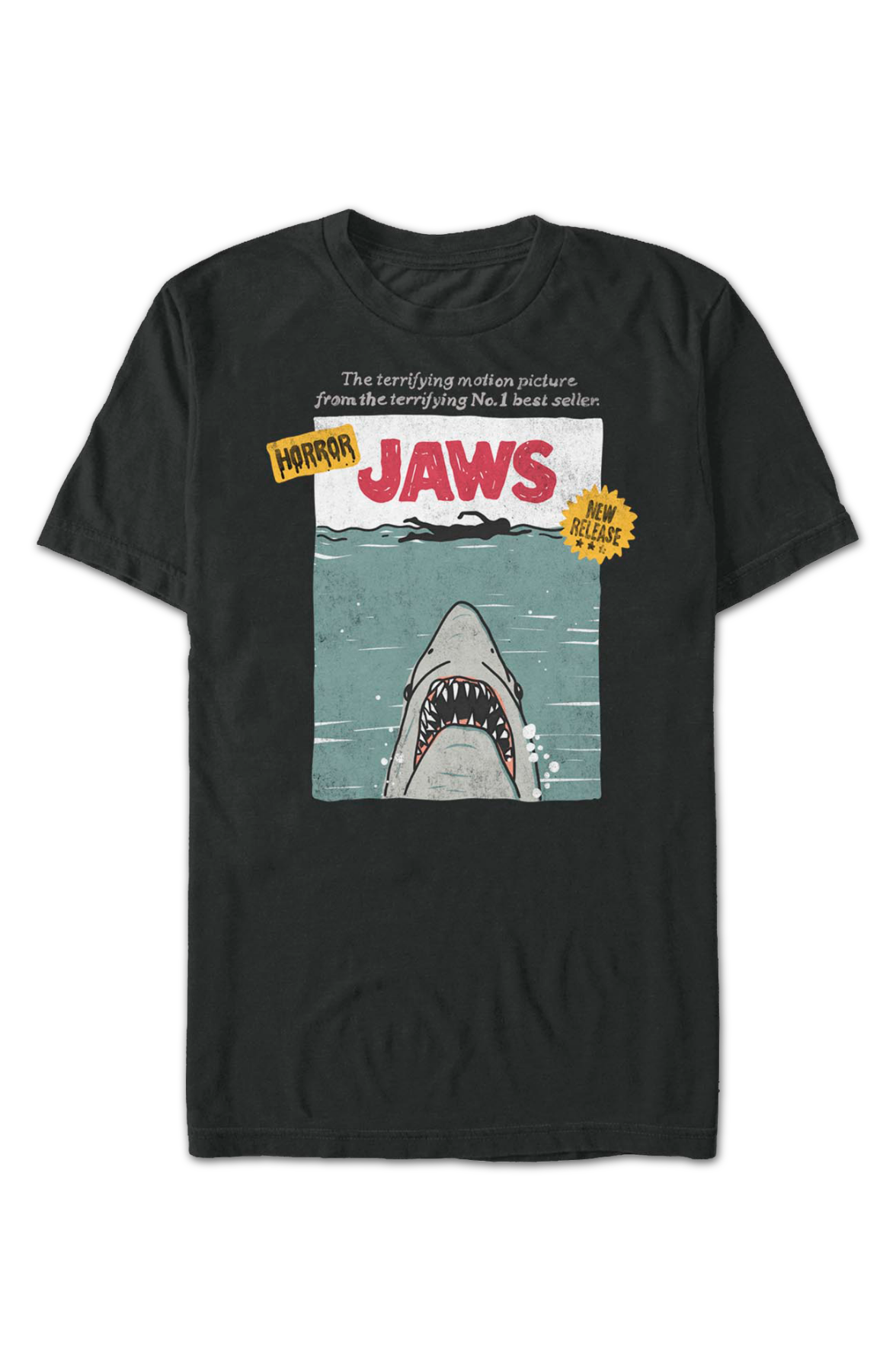 VHS New Release Jaws T-Shirt product image 2