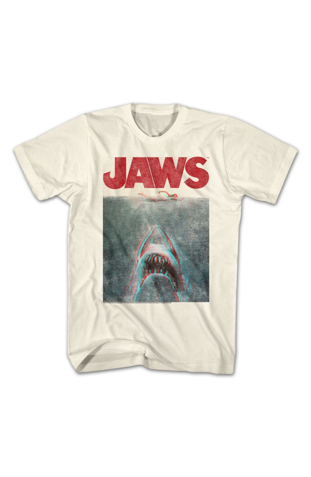 Vintage 3D Movie Poster Jaws T-Shirt