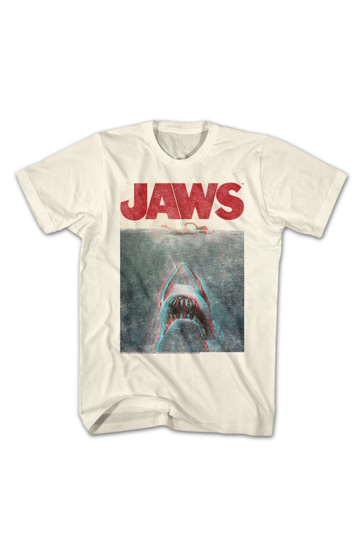 Vintage 3D Movie Poster Jaws T-Shirt