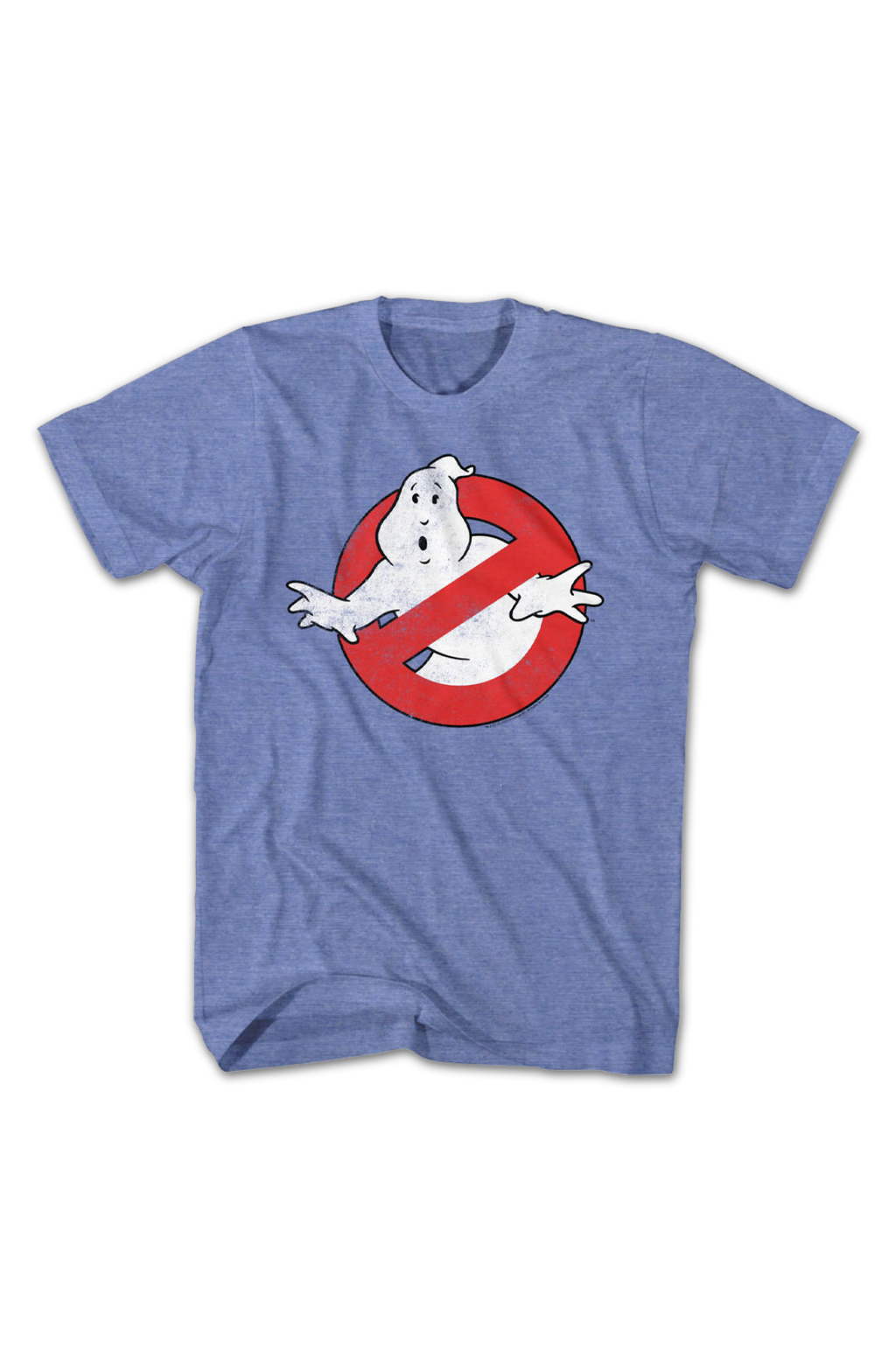 Light Blue Heather Vintage Logo Real Ghostbusters T-Shirt product image 1