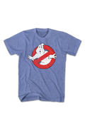 Light Blue Heather Vintage Logo Real Ghostbusters T-Shirt product image 1