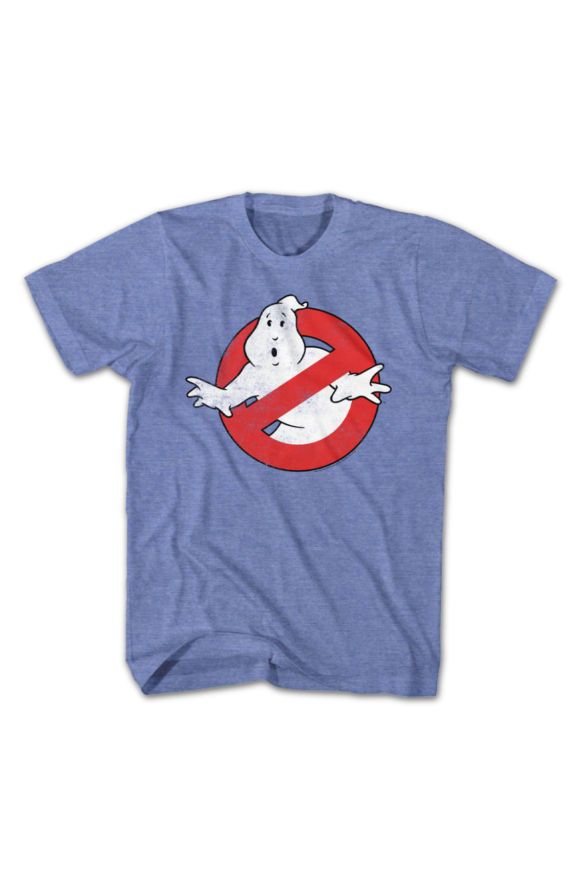 Light Blue Heather Vintage Logo Real Ghostbusters T-Shirt product image 1