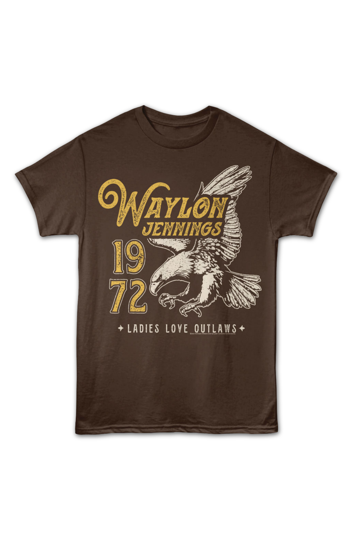 Ladies Love Outlaws 1972 Waylon Jennings T-Shirt product image 2