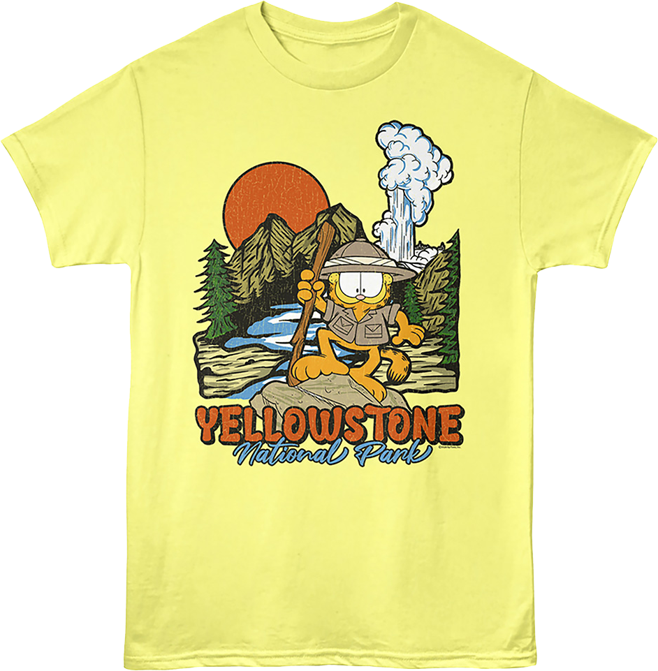 Yellowstone National Park Garfield T-Shirt product image 1