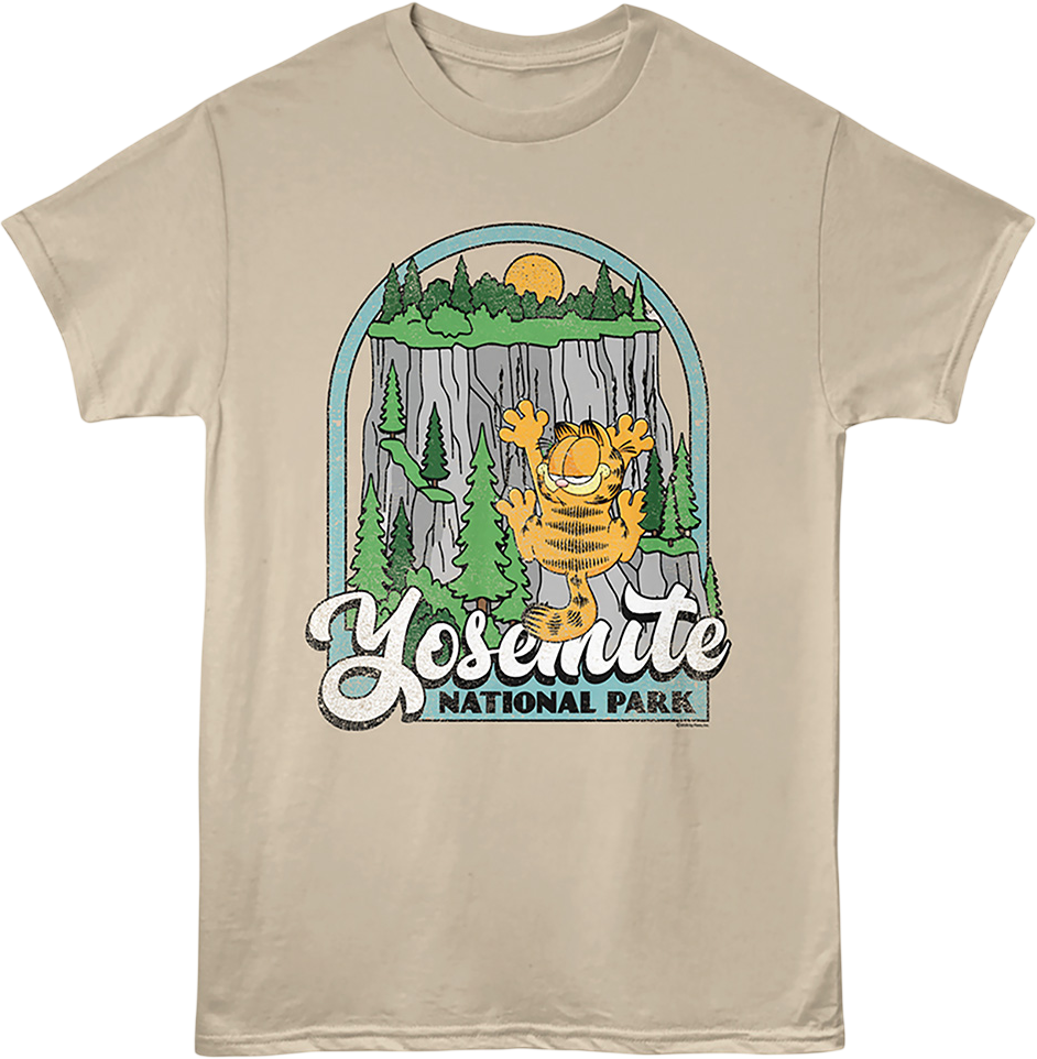 Yosemite National Park Garfield T-Shirt product image 1